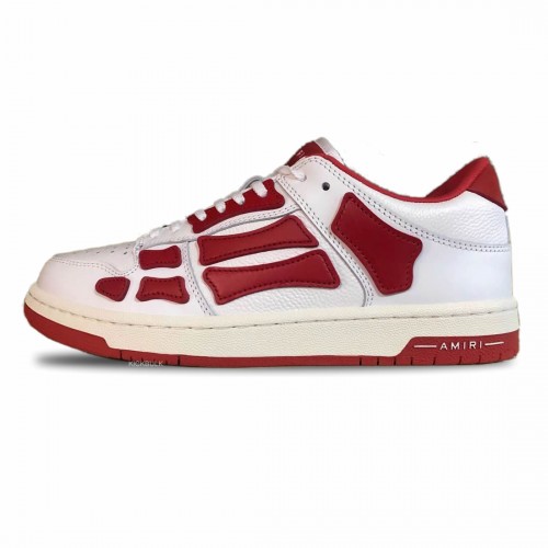 A.M.I.R.I SKEL TOP LOW WHITE RED MFS003-124