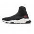 Balenciaga Speed Runner TESS S.GOMMA MAILLE NOIR Red Logo Sneaker