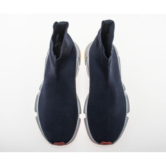 Balenciaga Speed Runner TESS S.GOMMA MAILLE NOIR Navy Blue Sneaker