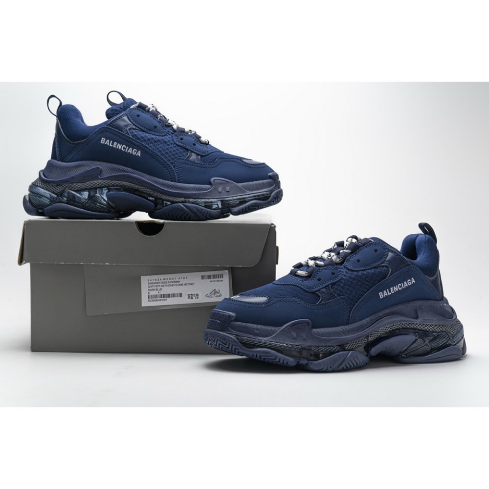 Balenciaga Triple S Dark Blue 541624 W09O1 4107