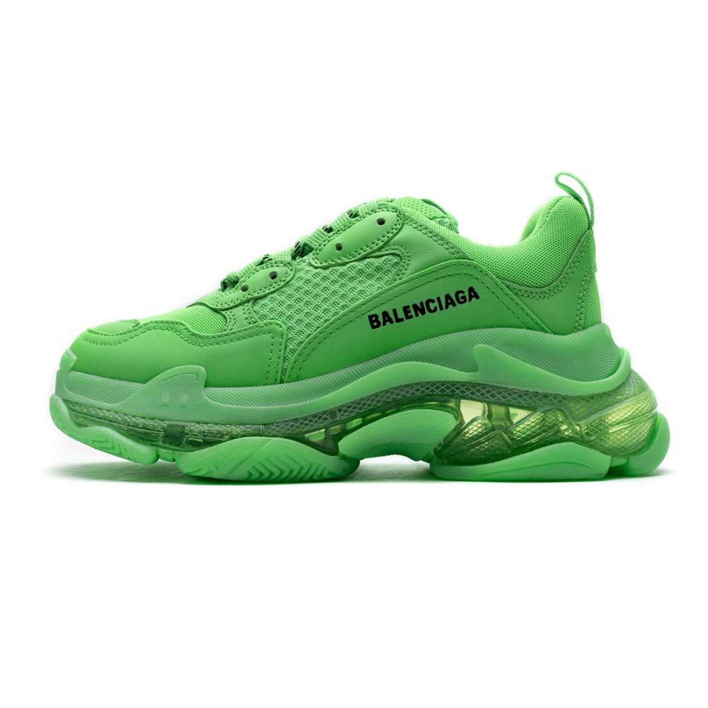 Balenciaga Triple S Fluo Green 544351 W09OL 3801