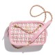 Pink, White & Gold Lambskin, Viscose Weaving 13.5 × 20.5 × 7 cm AS3768 B09791 NL871  + $20.00 