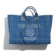 Blue & White Cotton Calfskin MAXI SHOPPING BAG 32 × 55 × 21 cm A93786 B10017 NM101  + $70.00 