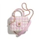Pink & Ecru Tweed, Lambskin 12.5 × 15 × 8 cm AS3973 B10786 NN370 