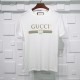 Gucci brown color-crossbar T-shirt printing Pure cotton