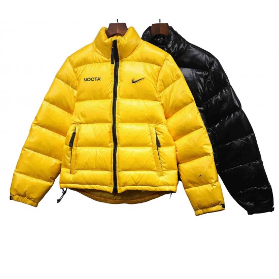 DRAKE NOCTA PUFFER JACKET YELLOW REVIEW AND ON BODY! 
