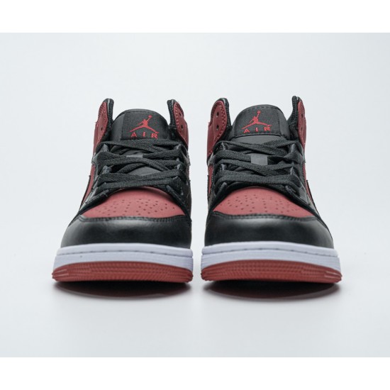 Nike Air Jordan 1 Mid Banned Gym Red Black 554725 610 4 550x550w