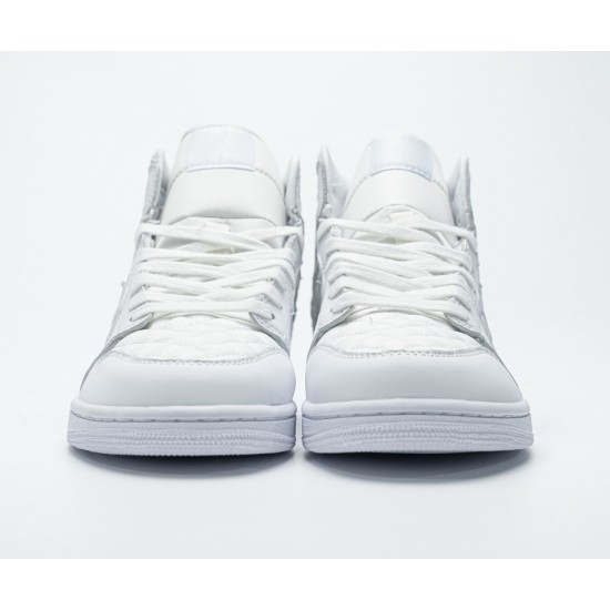 Air Jordan 1 Mid 'Quilted White' DB6078-100
