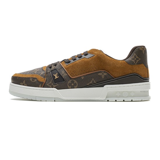 louis vuitton trainers brown