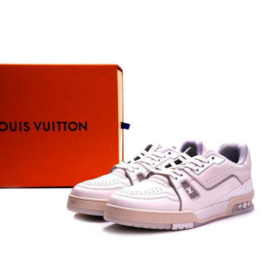 Louis Vuitton Trainer Low White Rose — Kick Game
