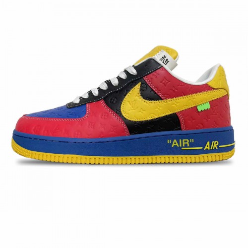 Louis Vuitton Nike Air Force 1 red yelow MS0232 11 1 500x500