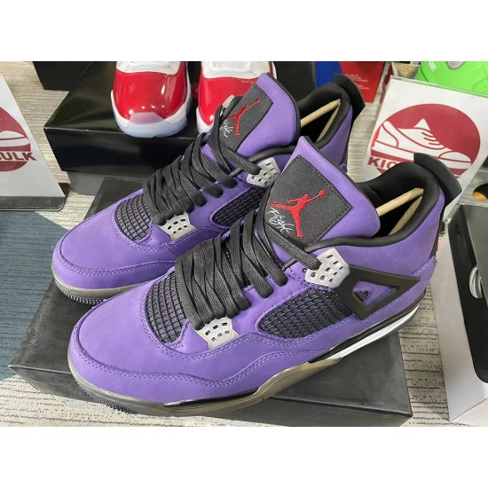 Travis Scott Air Jordan 4 Retro Purple Nike 766302 3 550x550w