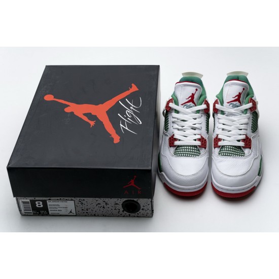 Nike Air Jordan 4 Retro White Green Red AQ3816-063