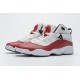 Nike Jordan 6 Rings BG Basketball Shoes White Red Lifestyle 323419-120