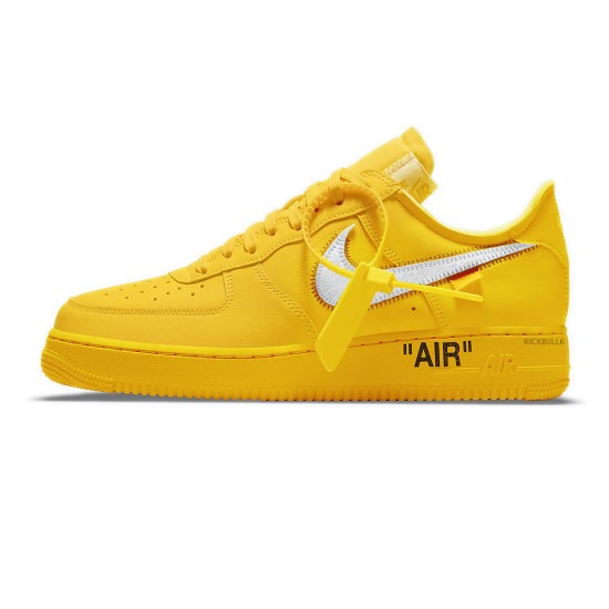 OFF-WHITE X AIR FORCE face 1 LOW 'UNIVERSITY GOLD' DD1876-700