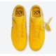 OFF-WHITE X AIR FORCE face 1 LOW 'UNIVERSITY GOLD' DD1876-700