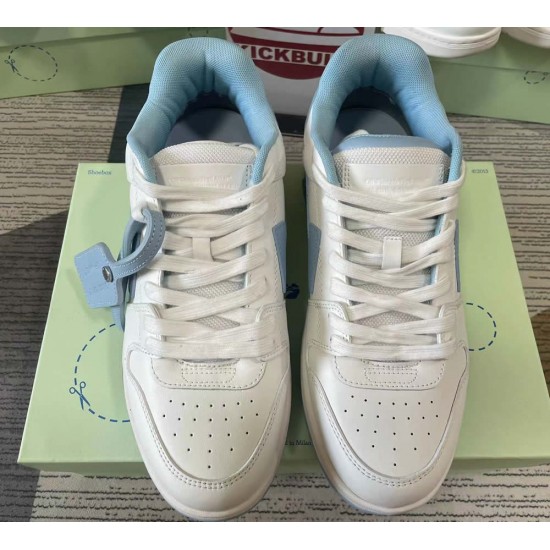 OFF-WHITE White & Blue Out Of Office 'OOO' Sneakers 222607M237011