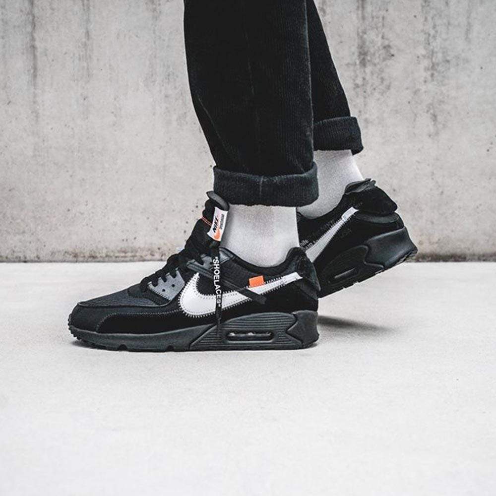 nike air max 90 x off white black