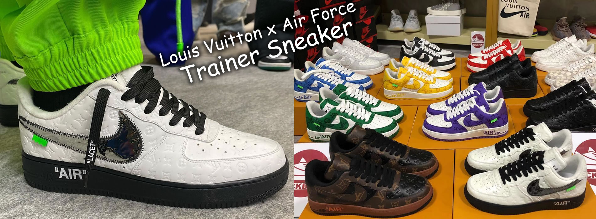 Louis Vuitton x Air Force 1 Trainer Sneaker