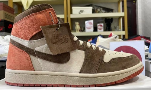 Enjoy images of the shoes here below RETRO HIGH OG 'DUSTED CLAY' WMNS 2024 FQ2941-200 Kickbulk Sneaker shoes reviews