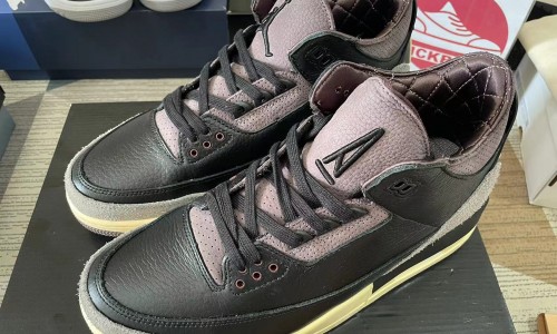 A MA MANIÉRE X Air Jordan 3 Black Cement Nov RETRO 'BLACK VIOLET ORE' WMNS 2024 FZ4811-001 Kickbulk Sneaker shoes reviews