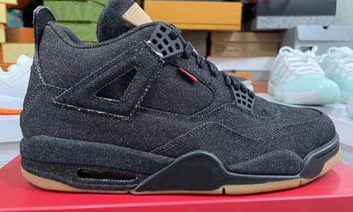 Air Jordan 4 Retro Levis black jeans 2025 A02571-001 Kickbulk Sneaker shoes reviews