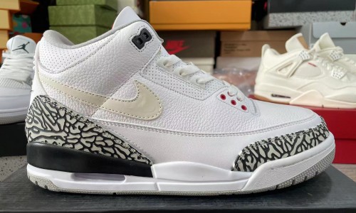 AIR JORDAN 3 JTH TINKER WHITE CEMENT AV6683-160 Kickbulk Snaeker shoes reviews