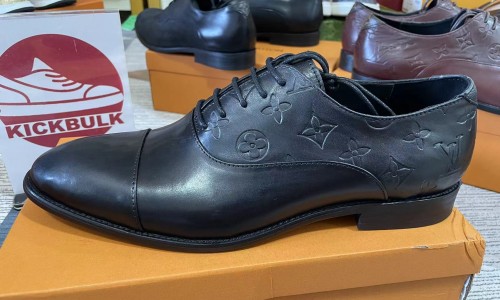 LV Black leather shoes custom made kickbulk luxury wholesale reviews
