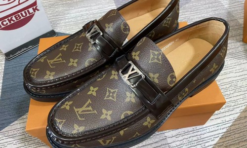 LV red leather shoes custom made kickbulk luxury wholesale free shipping