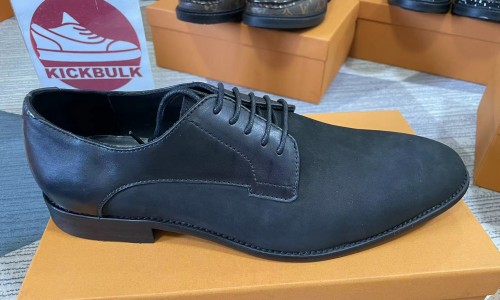 LV Black leather shoes custom made kickbulk luxury wholesale free shipping reviews