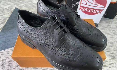 LV black Leather shoes Kickbulk luxury custom made reviews