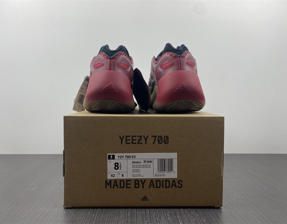 Adidas Yeezy 700 V3 Fade Carbon Gw1814 10 - kickbulk.co
