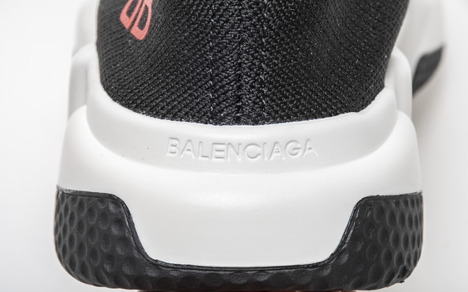 Balenciaga Speed Runner Tess S Gomma Maille Noir Sneaker Red Logo 494371w05g01000 11 - kickbulk.co