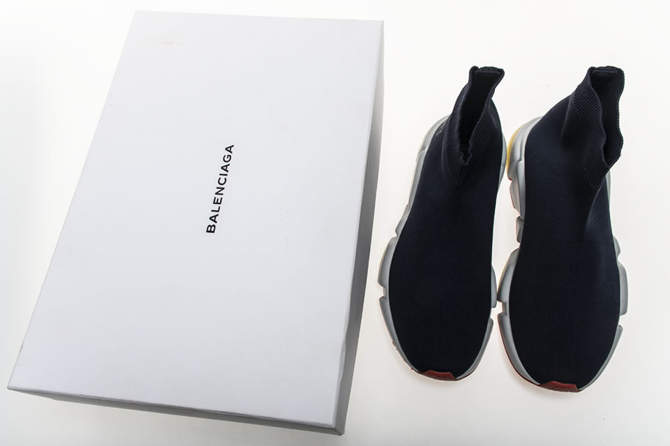 Balenciaga Speed Runner Tess S Gomma Maille Noir Sneaker Navy Blue 494484w05g01001 6 - kickbulk.co