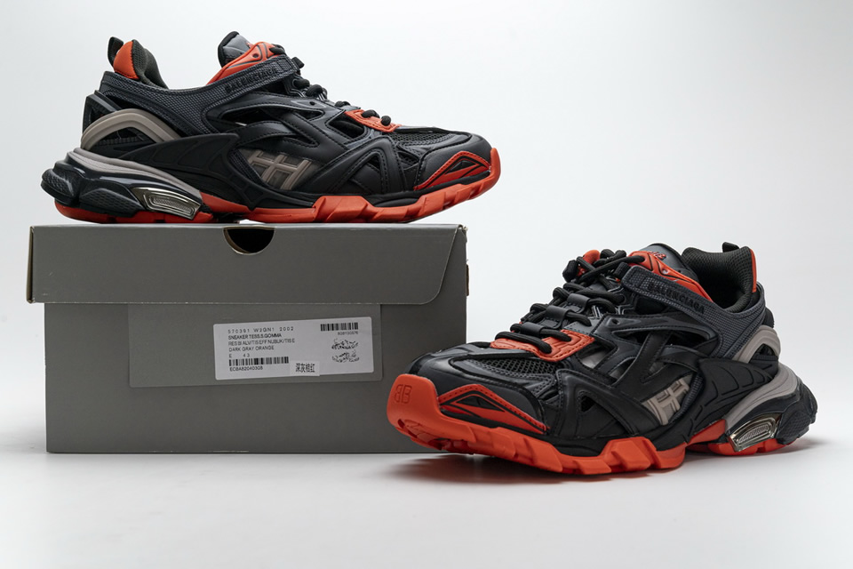 Balenciaga Track 2 Sneaker Dark Grey Orange 570391w2gn12002 4 - kickbulk.co