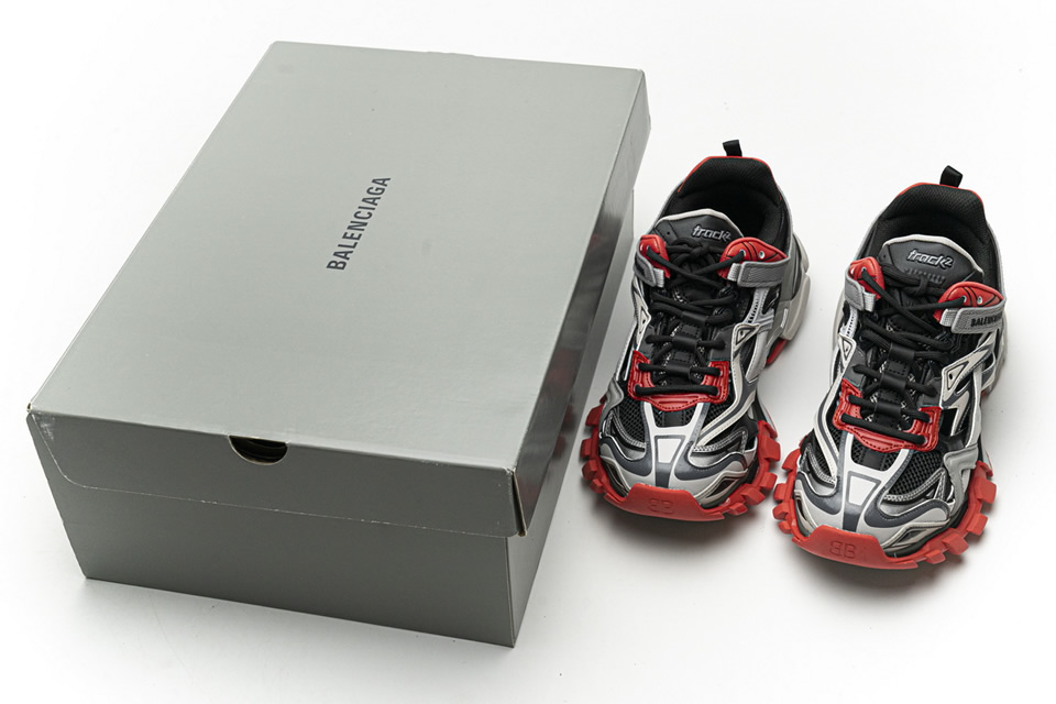Balenciaga Track 2 Sneaker Grey Red 570391w2gn31003 4 - kickbulk.co
