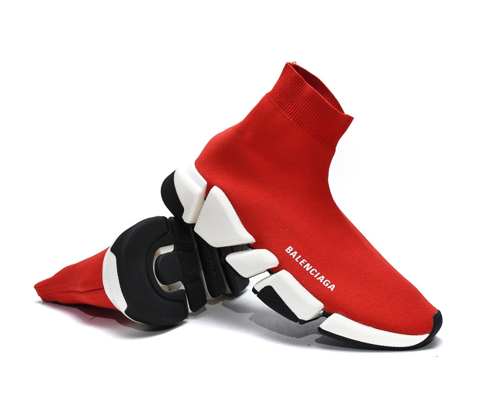 Balenciaga Speed 2 Sneaker Red 617196w17021015 2 - kickbulk.co