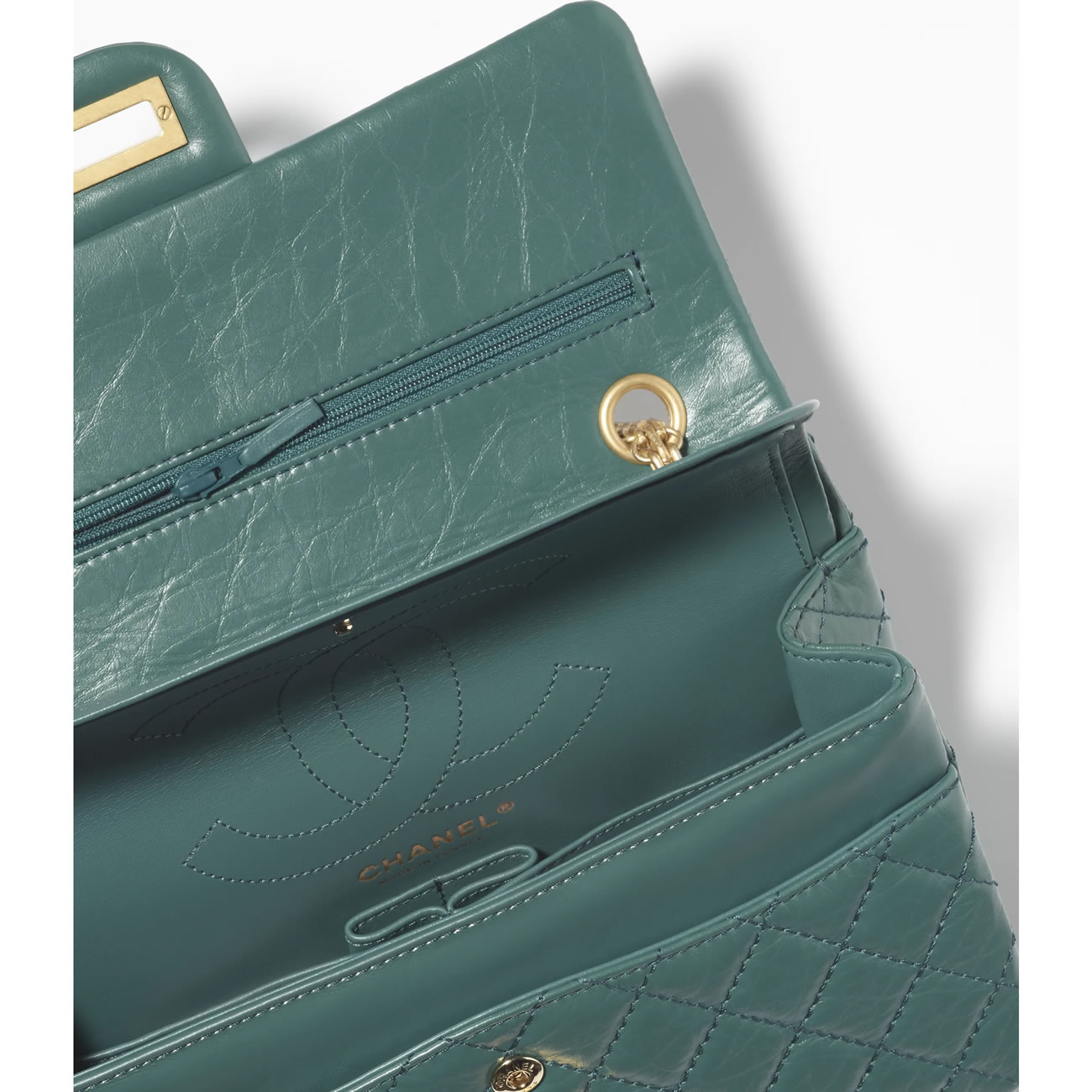 Chanel Handbag Dark Green 4 - kickbulk.co
