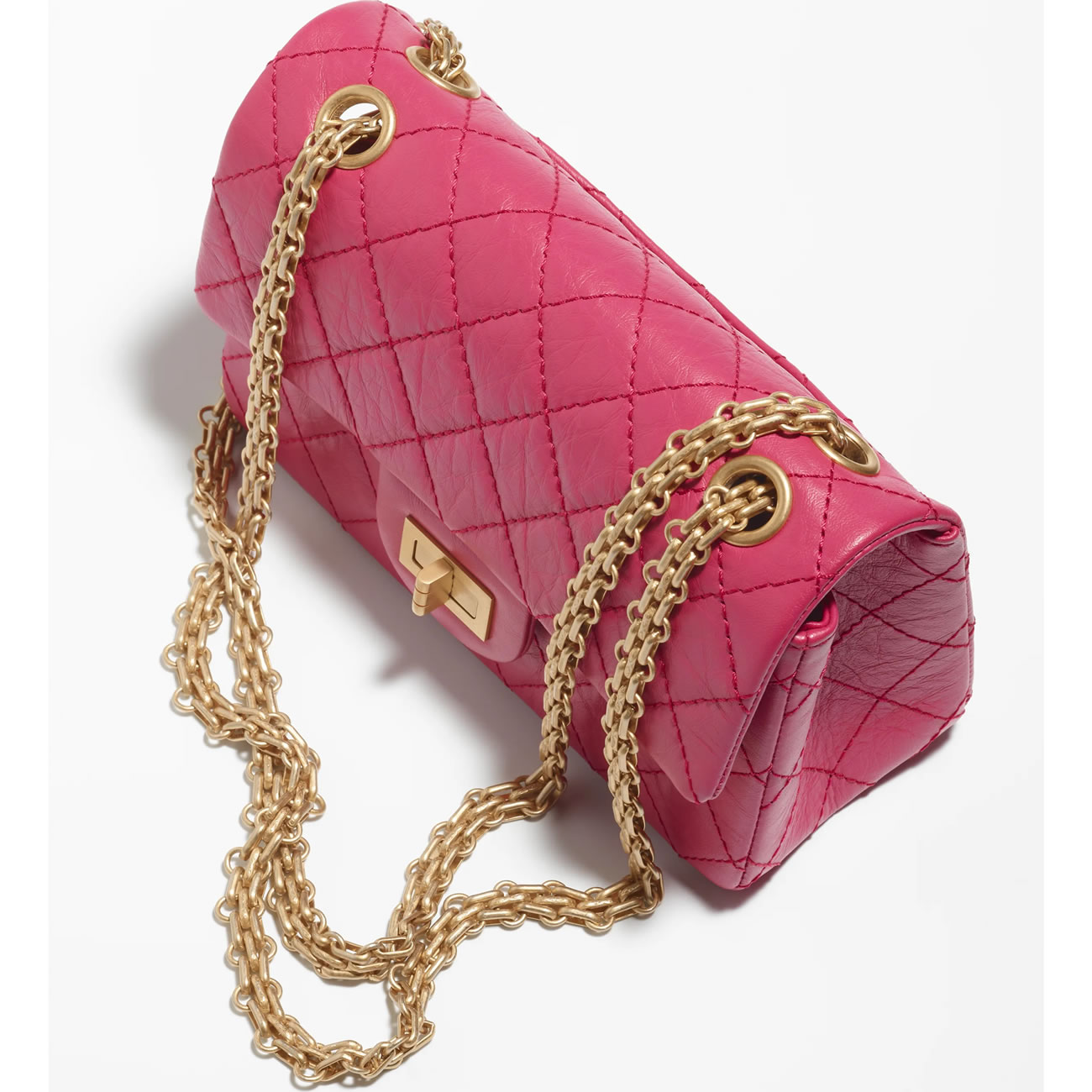 Chanel Handbag Dark Pink 3 - kickbulk.co