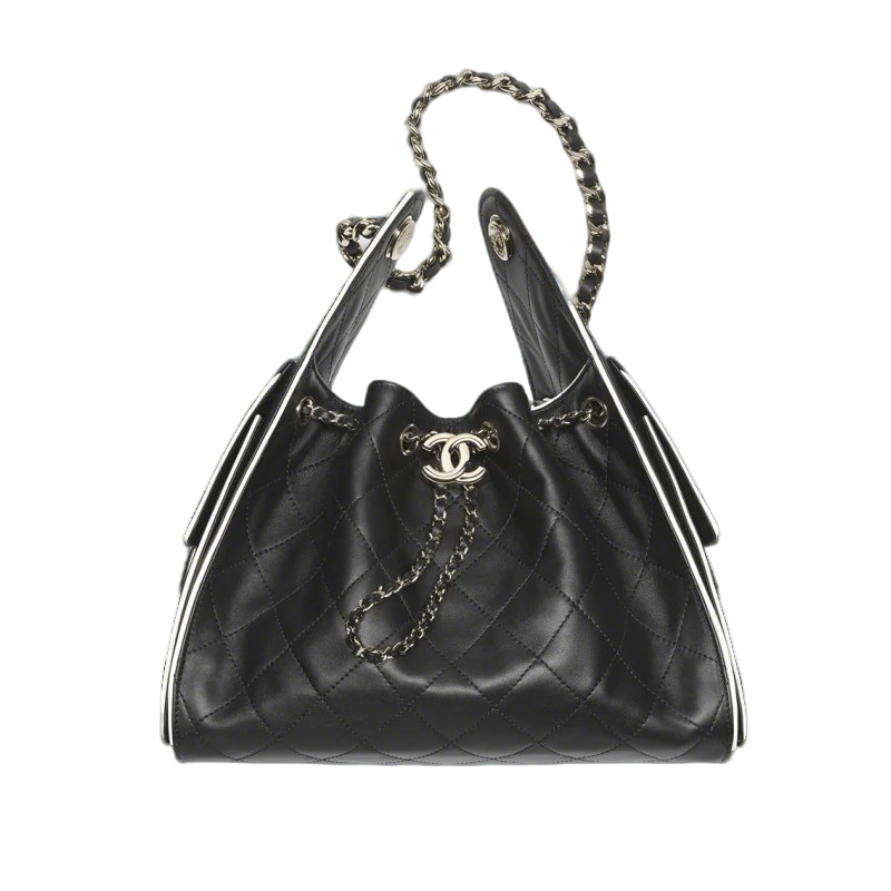 Chanel 25 Small Handbag Black White1 - kickbulk.co