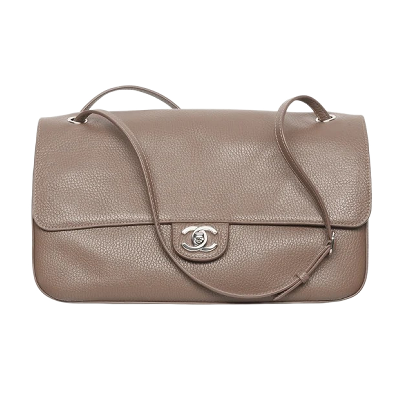 Chanel Maxi Flapbag Light Brown1 - kickbulk.co