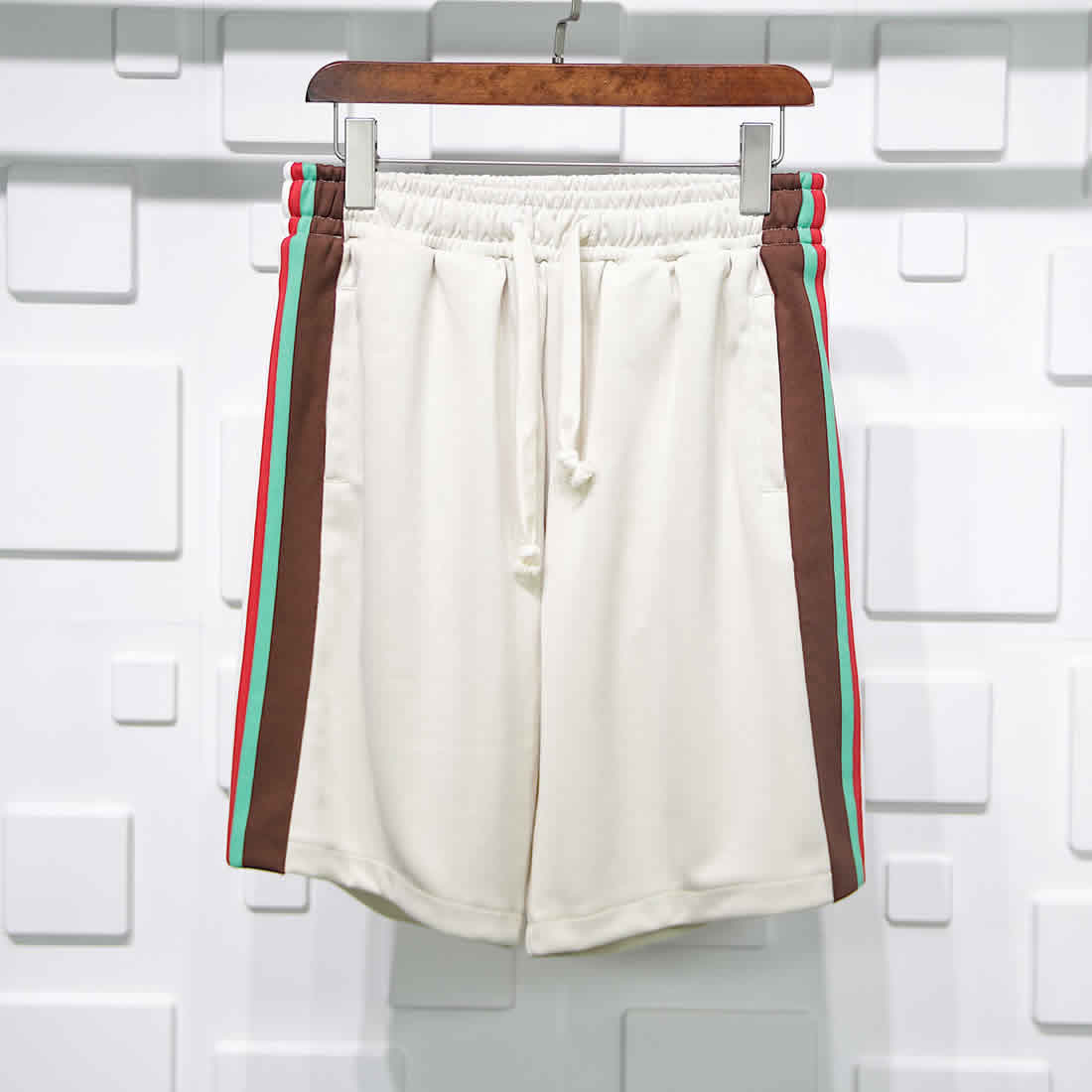 Gucci Red Green Webbing Shorts Apricot Color 1 - kickbulk.co