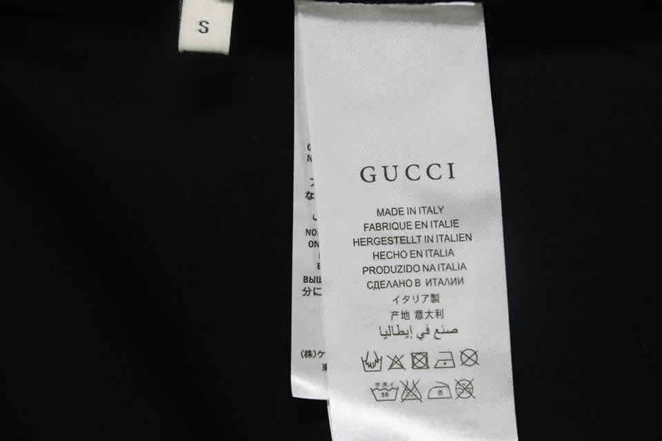 Gucci Black White Crossbar T Shirt Printing Pure Cotton 13 - kickbulk.co