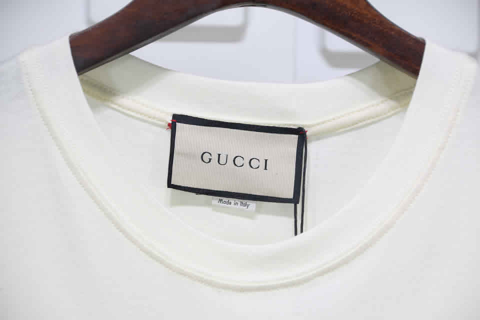 Gucci Black White Crossbar T Shirt Printing Pure Cotton 16 - kickbulk.co