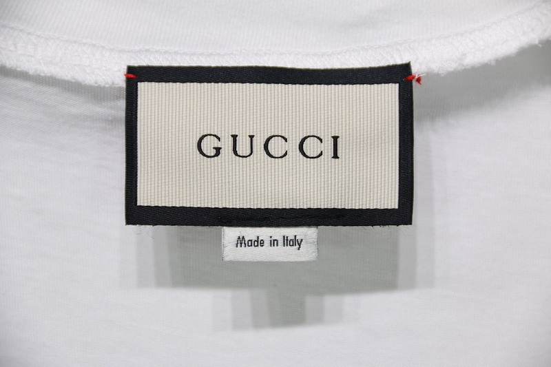 Gucci T Shirt Signature Graffiti Pure Cotton White Black 16 - kickbulk.co