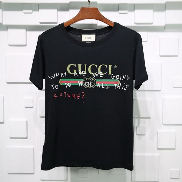 Gucci T Shirt Signature Graffiti Pure Cotton White Black 4 - kickbulk.co