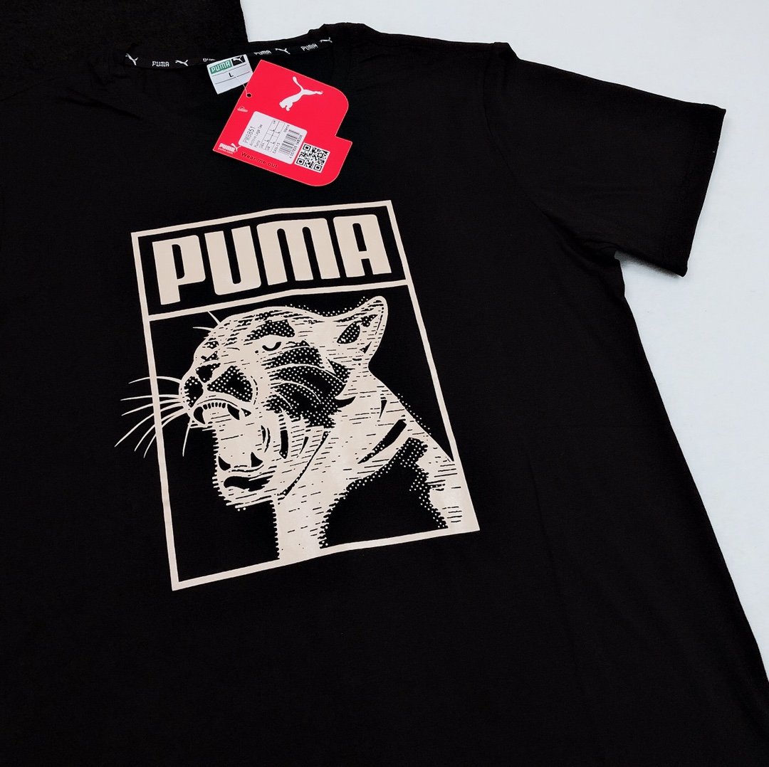 Puma Short Sleeve T Shirt Round Neck Pure Cotton Ls20612371x85 4 - kickbulk.co