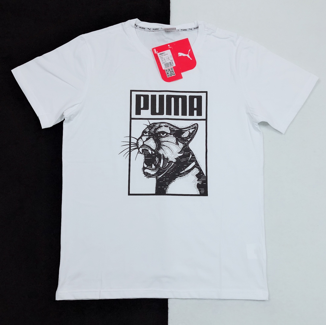 Puma Short Sleeve T Shirt Round Neck Pure Cotton Ls20612371x85 6 - kickbulk.co