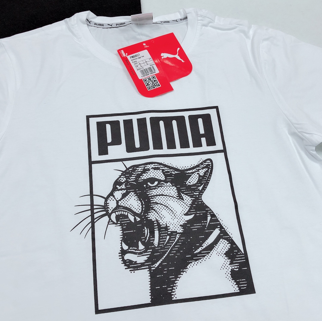 Puma Short Sleeve T Shirt Round Neck Pure Cotton Ls20612371x85 8 - kickbulk.co