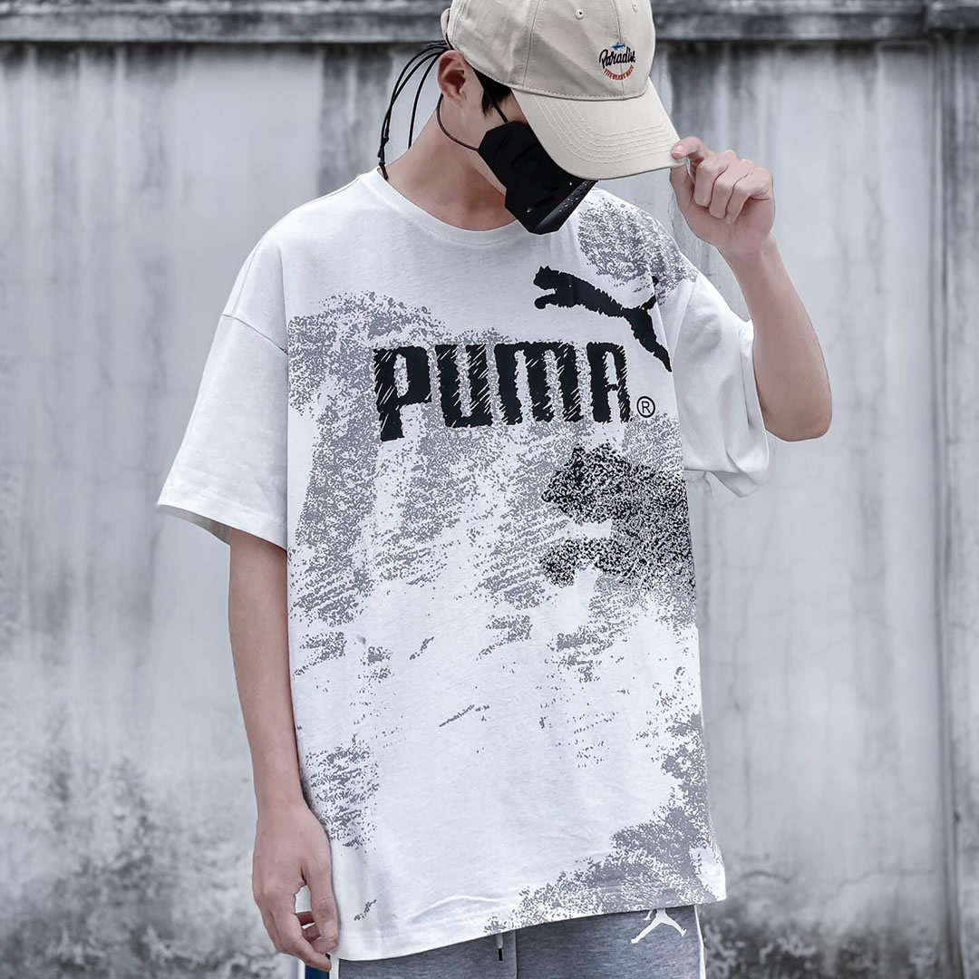 Puma Short Sleeve T Shirt Round Neck Pure Cotton Ls32321x85 0 - kickbulk.co